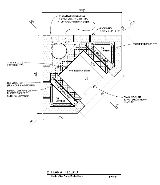 corner contraflow heater drawn by Chris Luthi