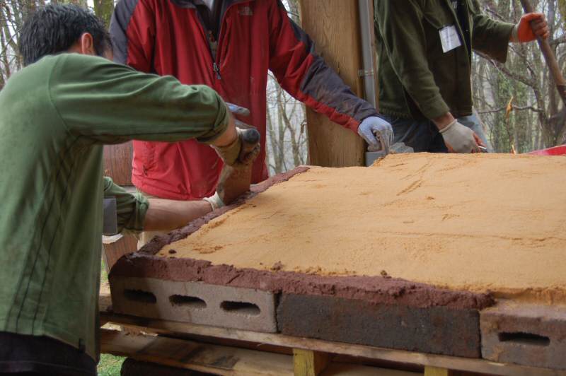 Precast geodesic oven