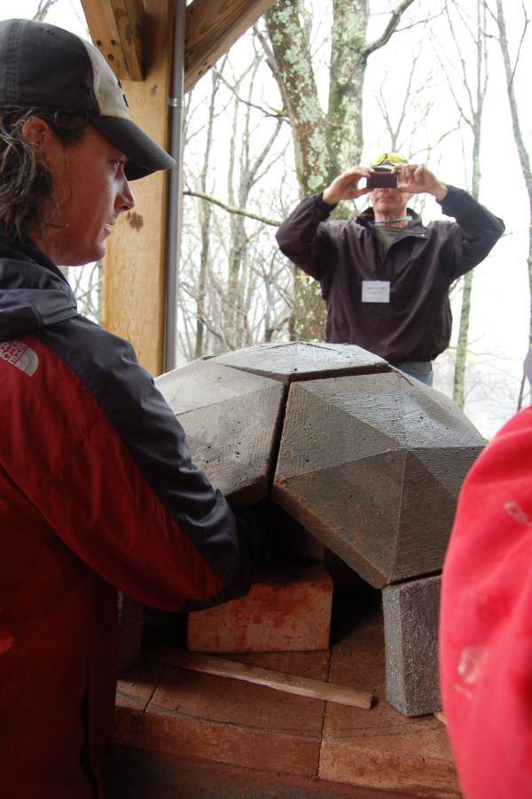 Precast geodesic oven