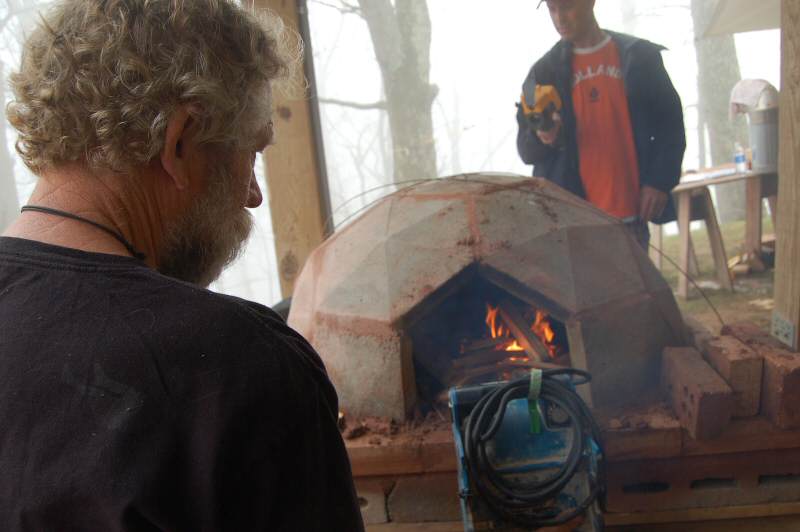 Precast geodesic oven