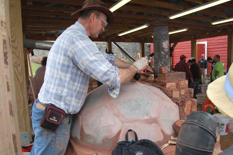 Precast geodesic oven