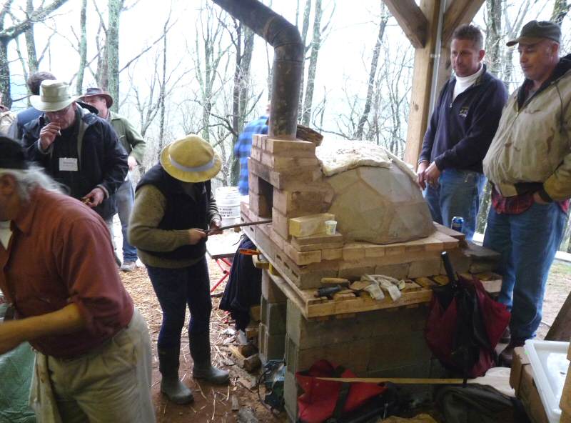 Precast geodesic oven