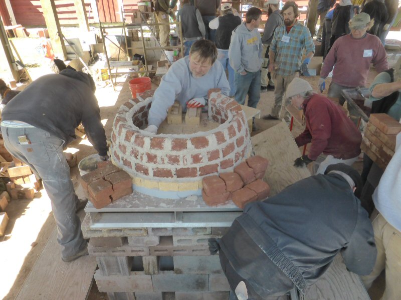 red brick dome oven workshop with Alex Chernov