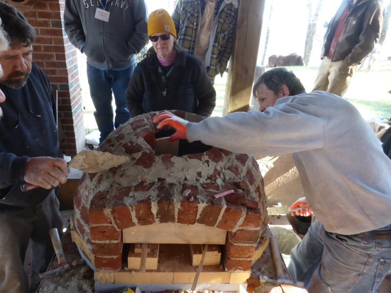 red brick dome oven workshop with Alex Chernov