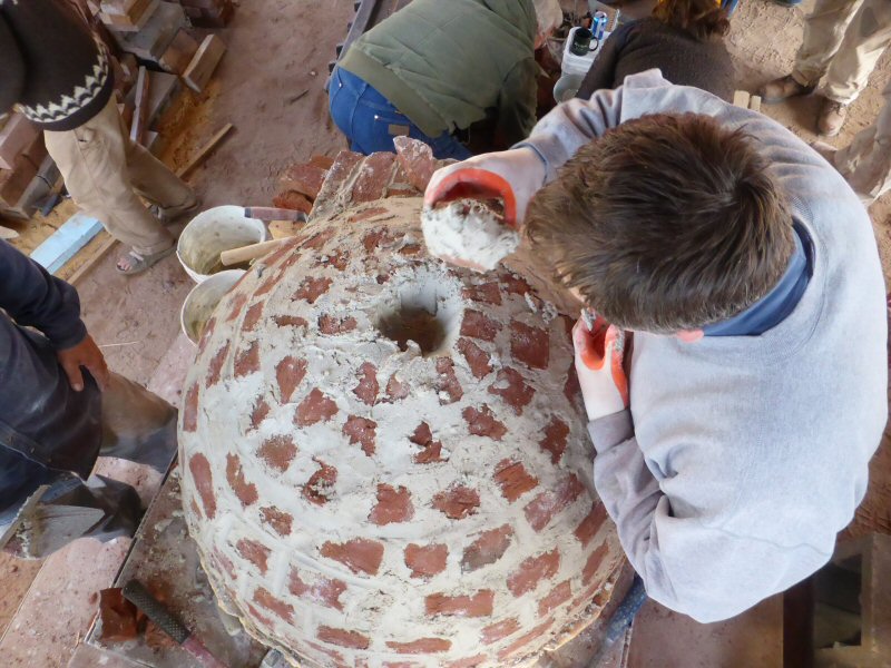 red brick dome oven workshop with Alex Chernov