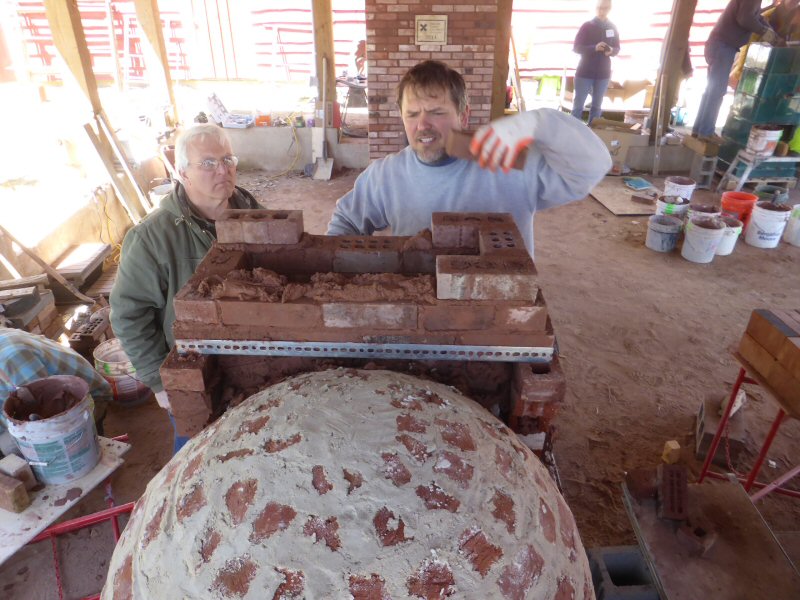 red brick dome oven workshop with Alex Chernov