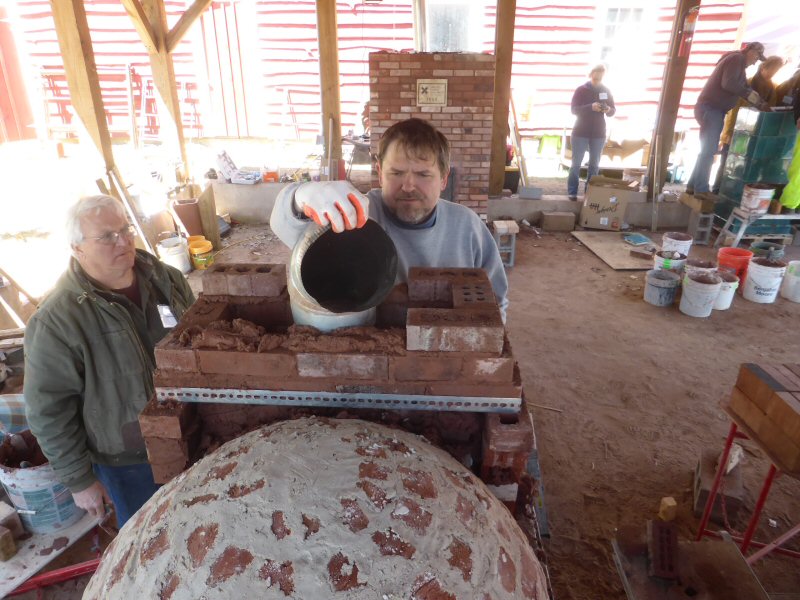 red brick dome oven workshop with Alex Chernov