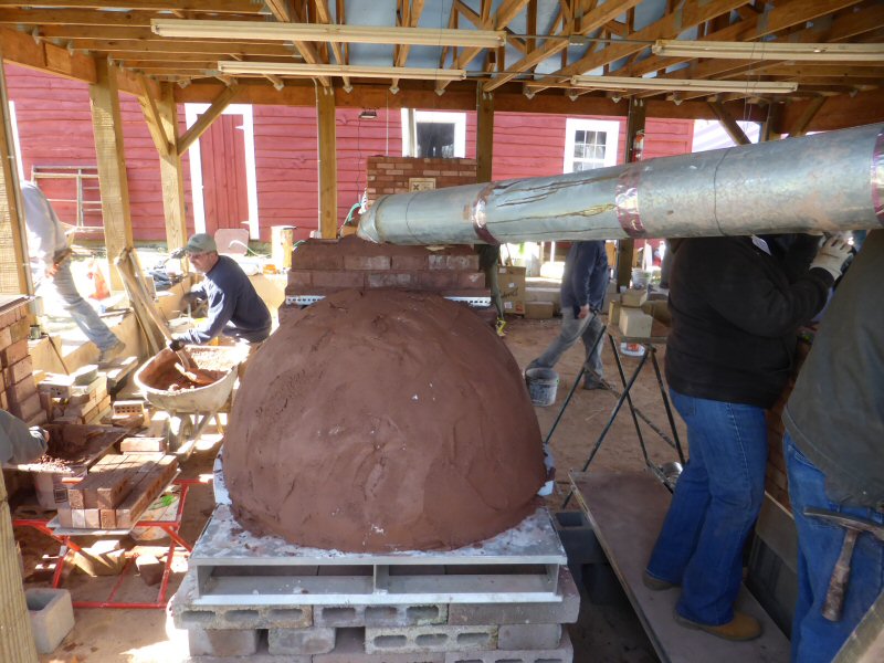 red brick dome oven workshop with Alex Chernov