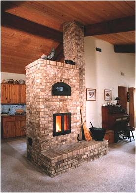 Brick masonry heater by Gene Hedin