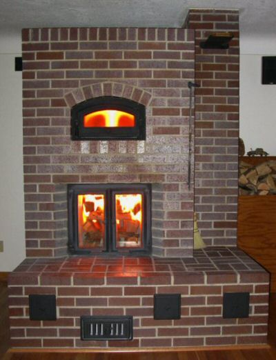 Masonry heater by Evan Moore