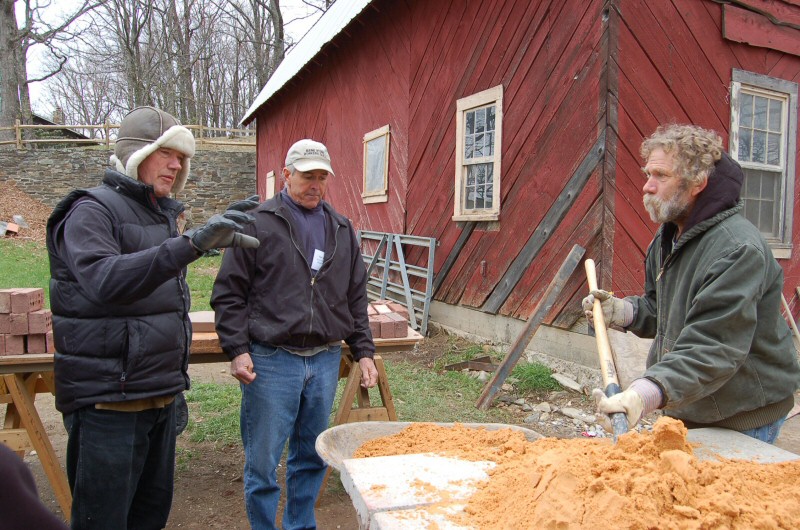 Geodesic oven workshop with Norbert Senf and Pat Manley