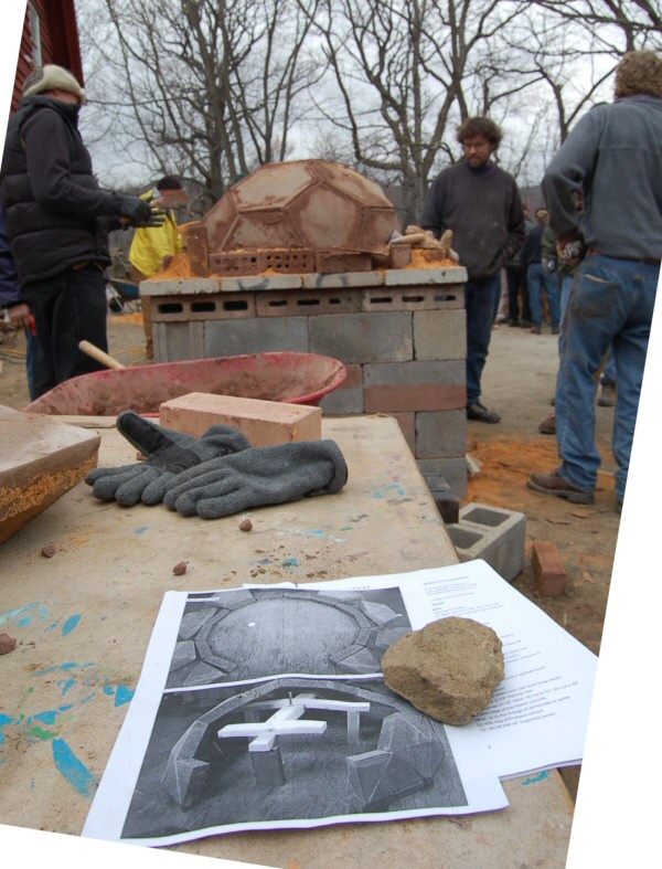 Geodesic bake oven workshop with Norbert Senf and Pat Manley