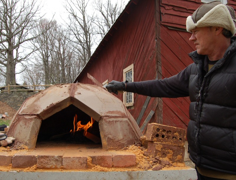 Geodesic oven workshop with Norbert Senf and Pat Manley