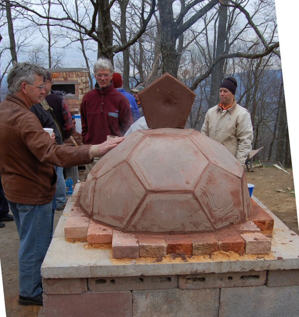 Geodesic oven workshop with Norbert Senf and Pat Manley