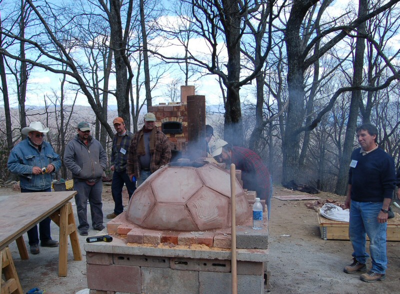 Geodesic oven workshop with Norbert Senf and Pat Manley