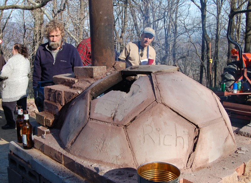 Geodesic oven workshop with Norbert Senf and Pat Manley