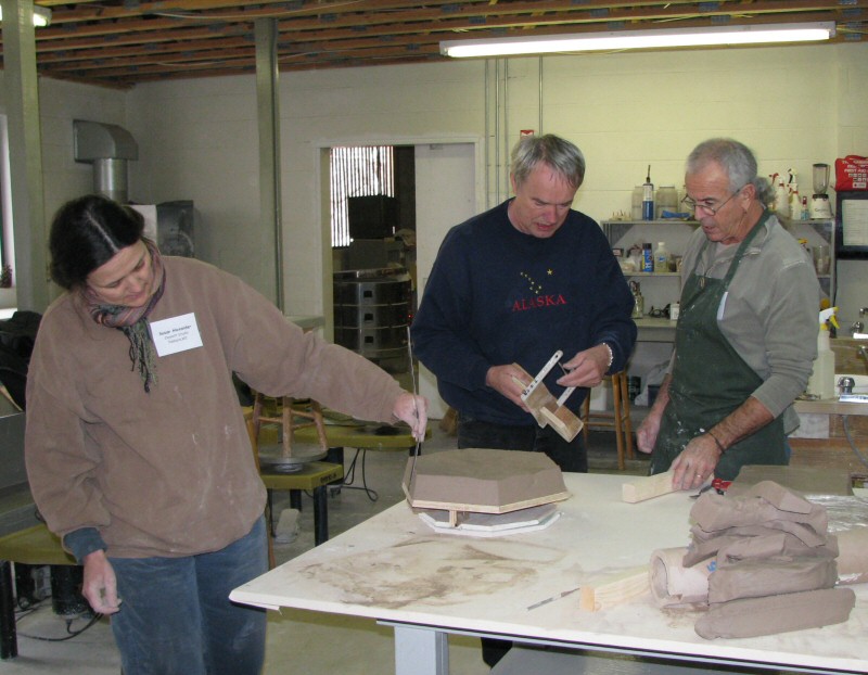 Geodesic oven workshop with Norbert Senf and Pat Manley