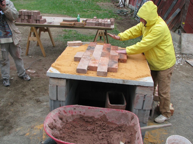 Geodesic oven workshop with Norbert Senf and Pat Manley