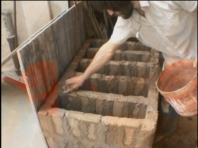 Clay cooking stove developed by the Austrian Tile Stove Association