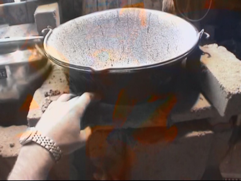 Clay cooking stove developed by the Austrian Tile Stove Association