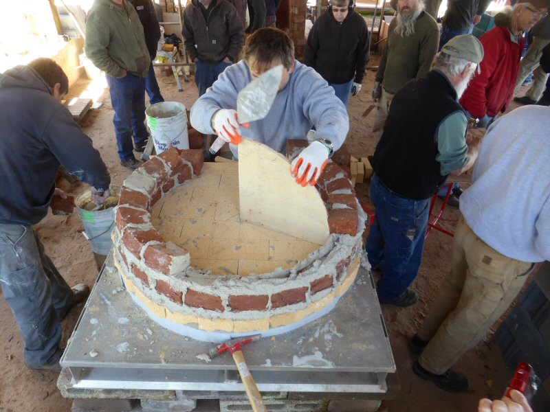 red brick dome oven workshop with Alex Chernov