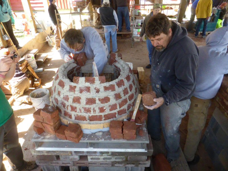 red brick dome oven workshop with Alex Chernov