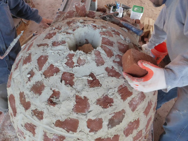 red brick dome oven workshop with Alex Chernov