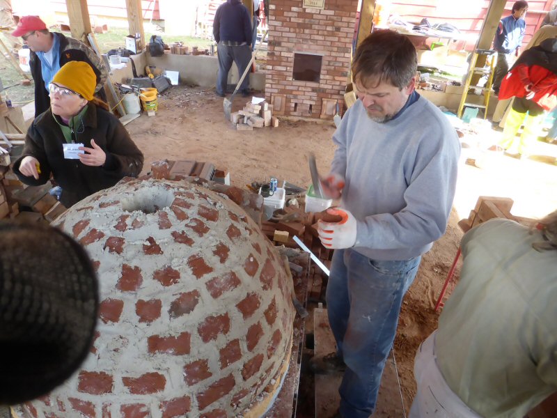 red brick dome oven workshop with Alex Chernov