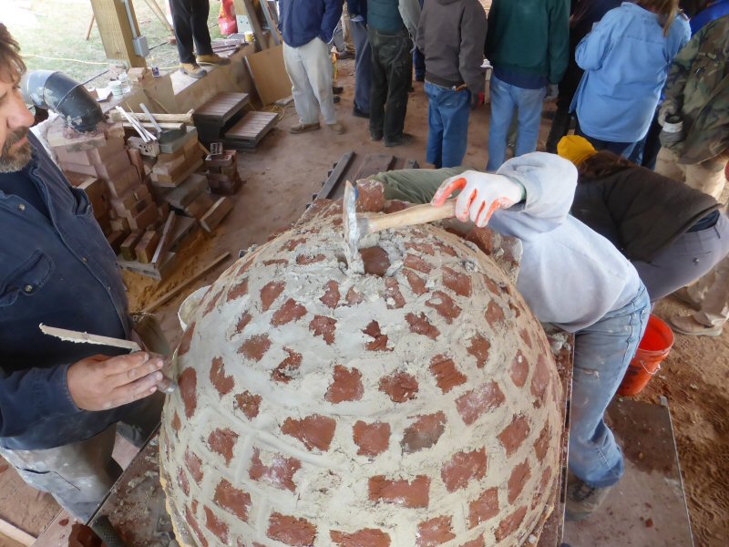 red brick dome oven workshop with Alex Chernov