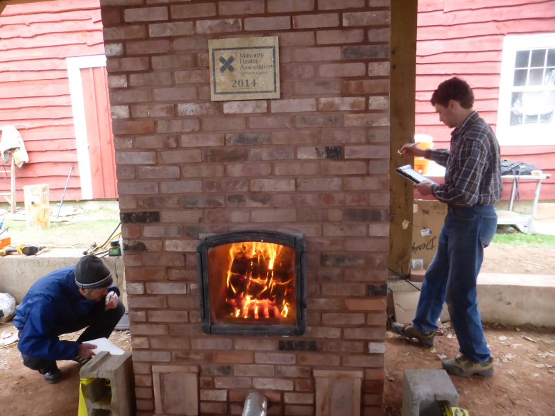 MHA Masonry Heater testing